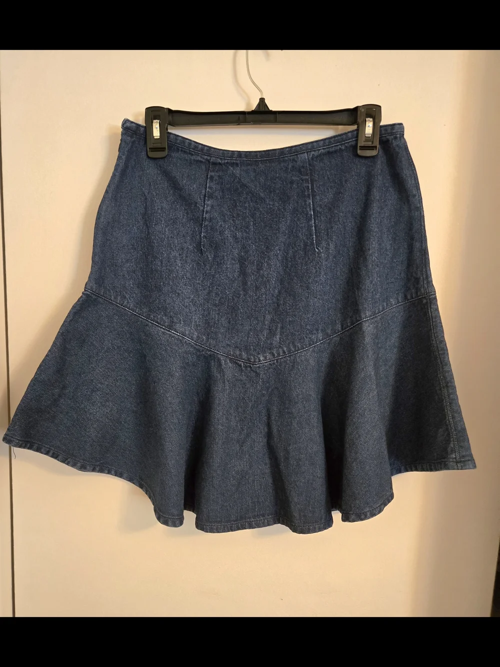 Anthropologie Ruffled Denim Skirt By Sachin + Babi